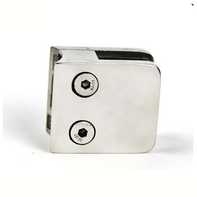 201 / 304/ 316 stainless steel flat glass clamp /square glass holding clips/bathroom clips